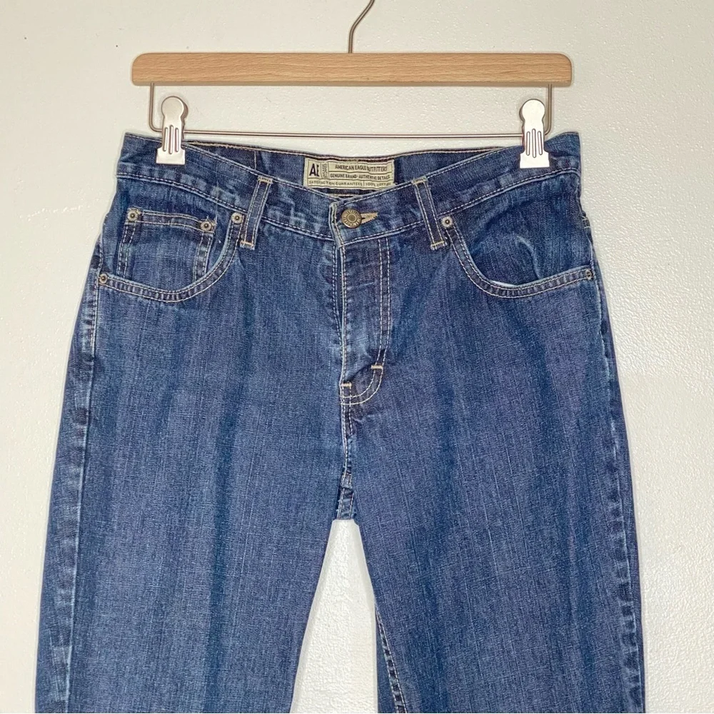 American Eagle Outfitters medium wash flare jeans - Picture 2 of 10